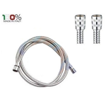 Flessibile doccetta estraibile 1/2 F x 3/8 F    150 cm BIANCO