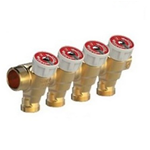 COLLETTORE Con Rubinettini 3 VIE 3/4 x 1/2