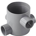 Pozzetto 4 vie alto senza bicchiere diam. 100/40