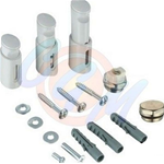 KIT FISSAGGIO TERMOARREDO BIANCO CON VITI E TASSELLO