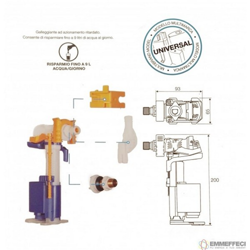 GALLEGGIANTE OLI UNIC / one geberit,grohe,valsir,todini,tece,viega.