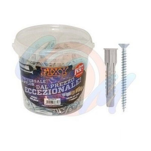 Secchiello 100 PZ Tassello 4 settori con vite  6 ø