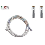 Flessibile doccetta estraibile 3/8 M x 3/8 M    150 cm CROMO