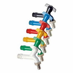 Rubinetto portagomma VERDE 1/2