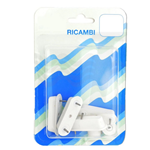 Piedino PARACOLPO set 6 PZ chiodati  per bordo piatto Interasse 24 mm  misura 15 x 40 x 12 mm