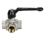 Valvola sfera TRE vie  3/4 DELTA