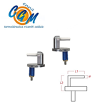 Cerniere ad espansione sedile wc serie S134K  ø: 7 - L1: 40 - L2 : 32