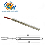 RESISTENZA ACCENSIONE con flangia - 330 w - L2: 180 - L3: 20 - ø: 12,5 - 830000850