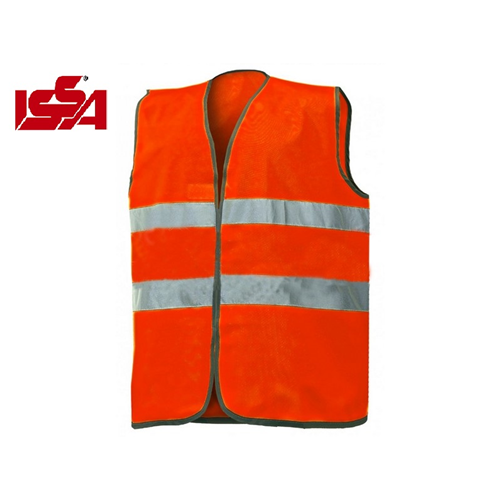 Gilet ISSA ALTA VISIBILITA'  Col. Arancio Fluo  Mis. UNICA  01210N