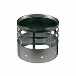 CAPPELLO CONO GRIGLIATO 100ø ACCIAIO INOX AISI 304