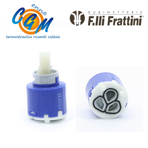 Cartuccia mon. - ø 35 - 2 pioli - H batt 28 - h 56 - man 9 x 9 F.LLI FRATTINI