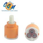 Cartuccia mon. - ø 42 - 1 piolo - H batt 40 - h totale 63 - man 9 x 9