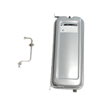 Vaso espansione caldaia gas rettangolare  8 lt - 550 x 230  - 80 h - att. 1/2 M - valvolina 180° - METEO-SUPER METEO  R7391 R10020461