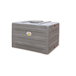 SQB rettangolare basso Contenitore in Polietilene per alimenti 400 L    62h  100 lung.  80 larg. GRIGIO