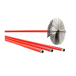 KIT SCOVOLINO PULIZIA CANNA FUMARIA D. 250 ø SPAZZOLA ACCIAIO spazzacamino