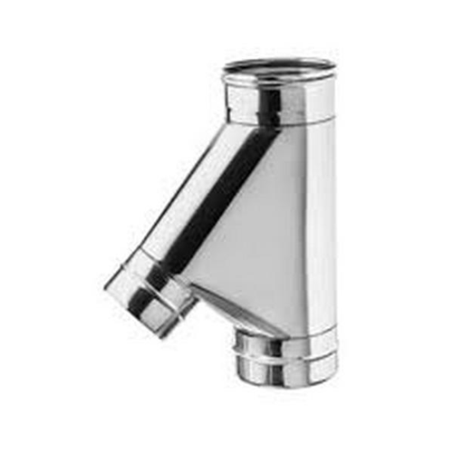 V ACCIAIO INOX AISI 304/316  - 80/130 ø DOPPIA PARETE