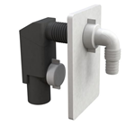 Sifone lavatrice bianco incasso