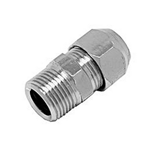 Raccordino ottone cromato M   1/2 x 10