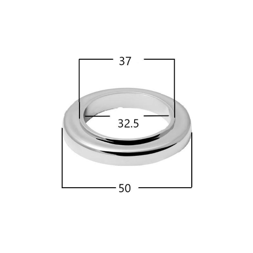 Basetta d'appoggio rubinetto plastica 50ø ext - 32.5ø int