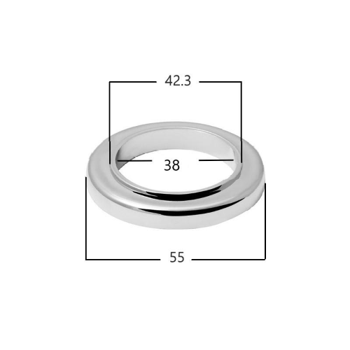 Basetta d'appoggio rubinetto plastica 55ø ext - 38ø int