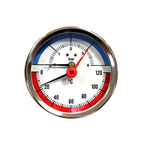 Termomanometro diametro 80 1/2 posteriore