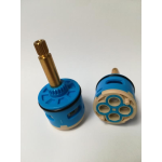 Deviatore per colonne doccia multifunzione (x 100-PAG) 4 vie ø 35 - 2 pioli - H batt 29.5 - h totale 72 - h stelo/battuta 42 denti 20