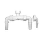 Sifone doppio attacco scarico lavatrice - asciugatrice