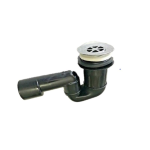 Piletta sifone doccia in pvc 60 ø orientabile griglia ottone cromato