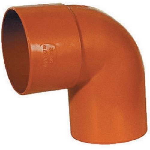 Curva scarico PVC arancio