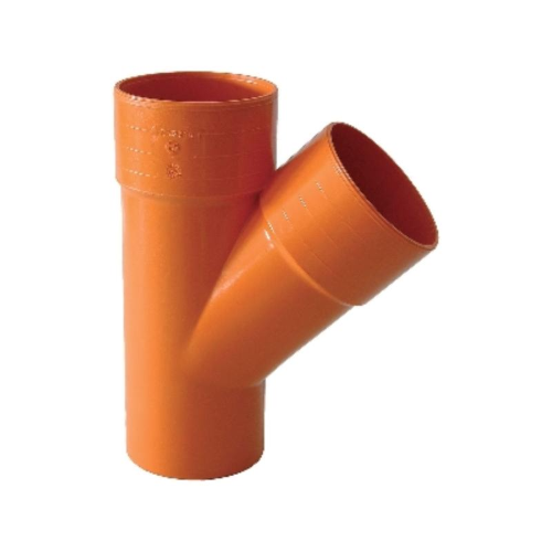 Derivazione 45° PVC arancio