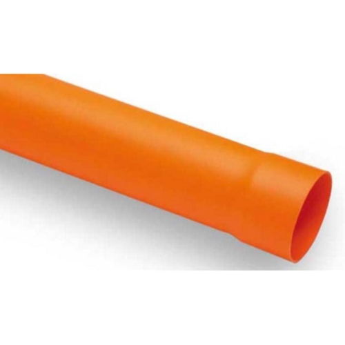 Tubo scarico PVC arancio