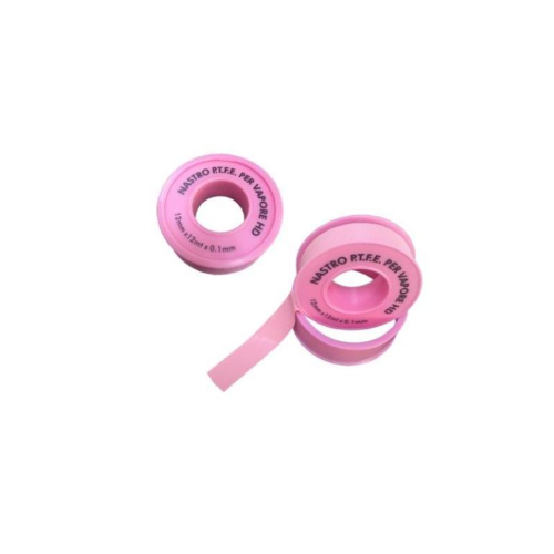 NASTRO PTFE Teflon VAPORE ROSA 12mm x 12m x 0.1 mm DIANHYDRO