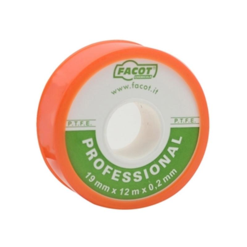 NASTRO PTFE Teflon TEFLON PROFESSIONAL 19mm x 12m x 2mm   FACOT