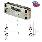 Scambiatore Secondario 14 P.  a 190 b 155 c 43 d 75 e 5  g 160    ZB1901423  3980I000 BI1511105 4R109899 R2088747 20223999   stelbi primus 24 fer980001351 20188457    innovinta INV20006583