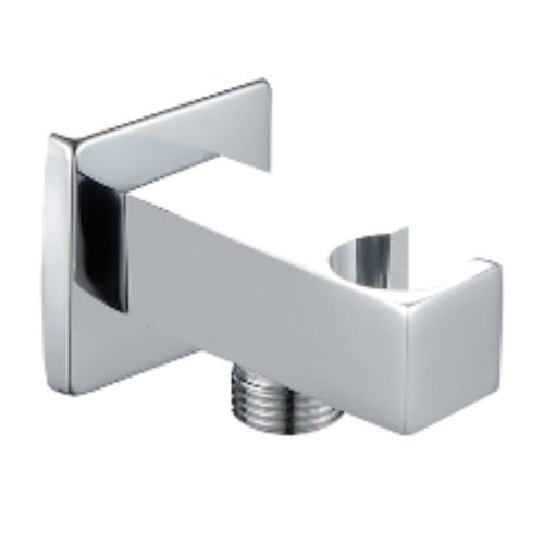 Supporto doccia curvetta in OTTONE quadro MINIMAL attacco 1/2