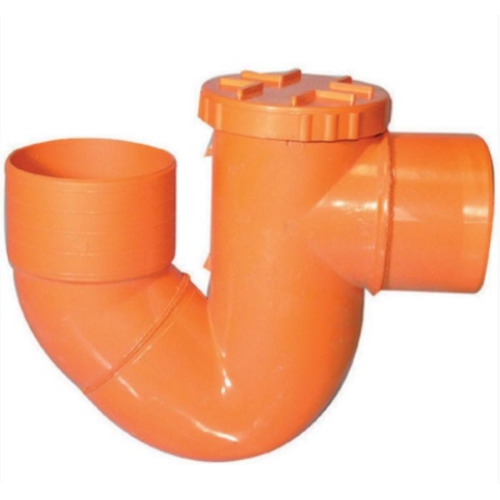 Sifone Orizzontale PVC arancio
