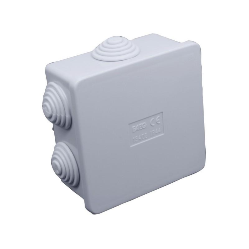 SCATOLA STAGNA DI DERIVAZIONE CON PASSACAVI IP44 mm. 80x80x40 h