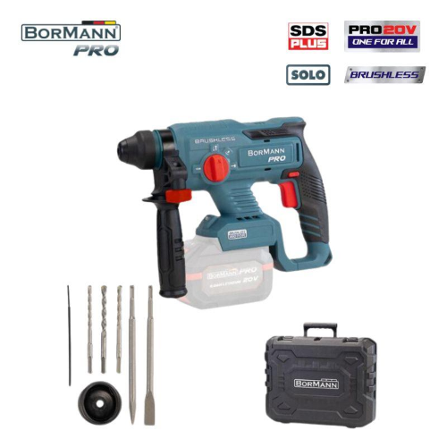 MARTELLO TASSELLATORE AVVITATORE a batteria SDS-PLUS 20 V SOLO  BBP5300   BorMann PRO
