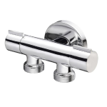 RUBINETTO A MURO SALVASPAZIO DOPPIO USO lavatrice 1/2 - 3/4 - 3/4 