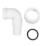 Curva scarico lavatrice 1" base gradino con O-ring