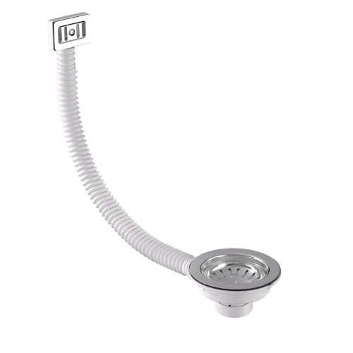 Piletta basket per lavello inox  110  ø BONOMINI c/tp RETT.      HOOK FLEX