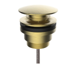 Piletta Lavabo Clip Clap con vite tappo grande 1 1/4 ORO SPAZZOLATO