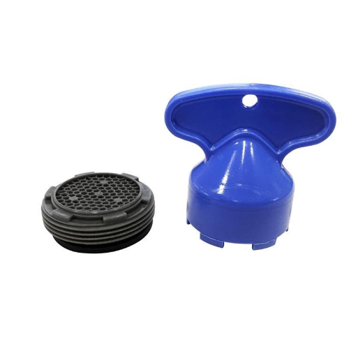 Filtrino aeratore M 24 x 1 filettato interno canna mod. corto CON CHIAVE CACHE'