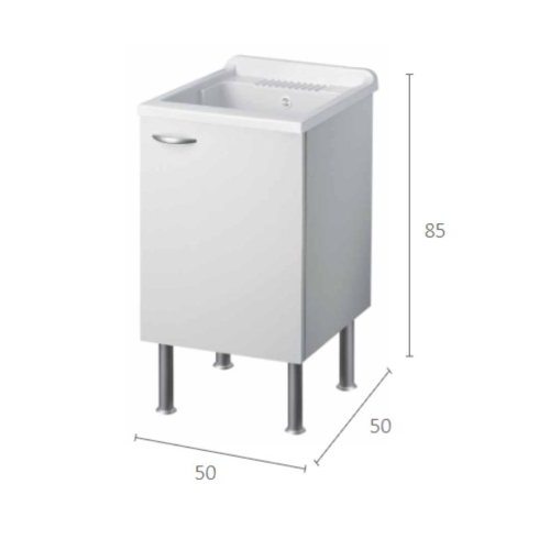 Pilozza Lavatoio NOBILITATO 50 L x 50 P