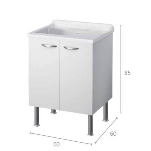 Pilozza Lavatoio NOBILITATO 60 L x 60 P