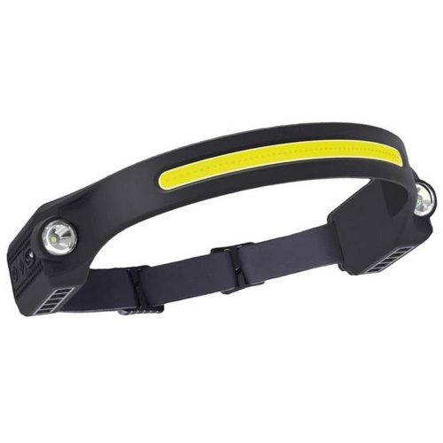 TORCIA DA LAVORO Luxen DA TESTA RICARICABILE IN SILICONE, CON SENSORE, 6 W, 300 lumen, 7 modalita' di luce