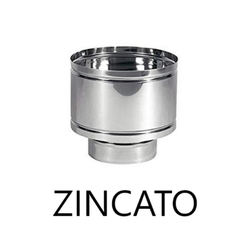 CAPPELLO A BOTTE ZINCATO AISI 304  200ø