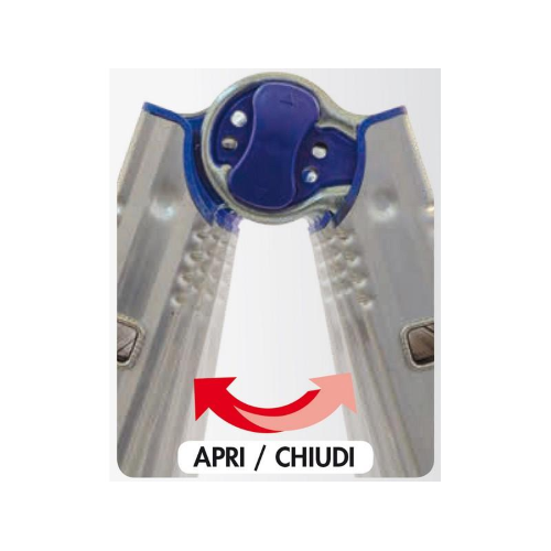 Facal SCALA TELESCOPICA IN ALLUMINIO BRIKOBLU Gradini N4+4 H max cm. 400