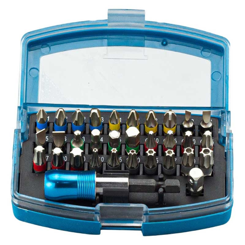 Set di punte e adattatore per avvitatore BORMANN Pro BHT1320   acciaio S2, 32 pezzi