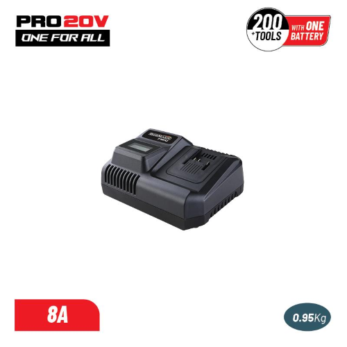 Caricabatterie rapido BORMANN Pro BBP2010 20V, agli ioni di litio, 8A